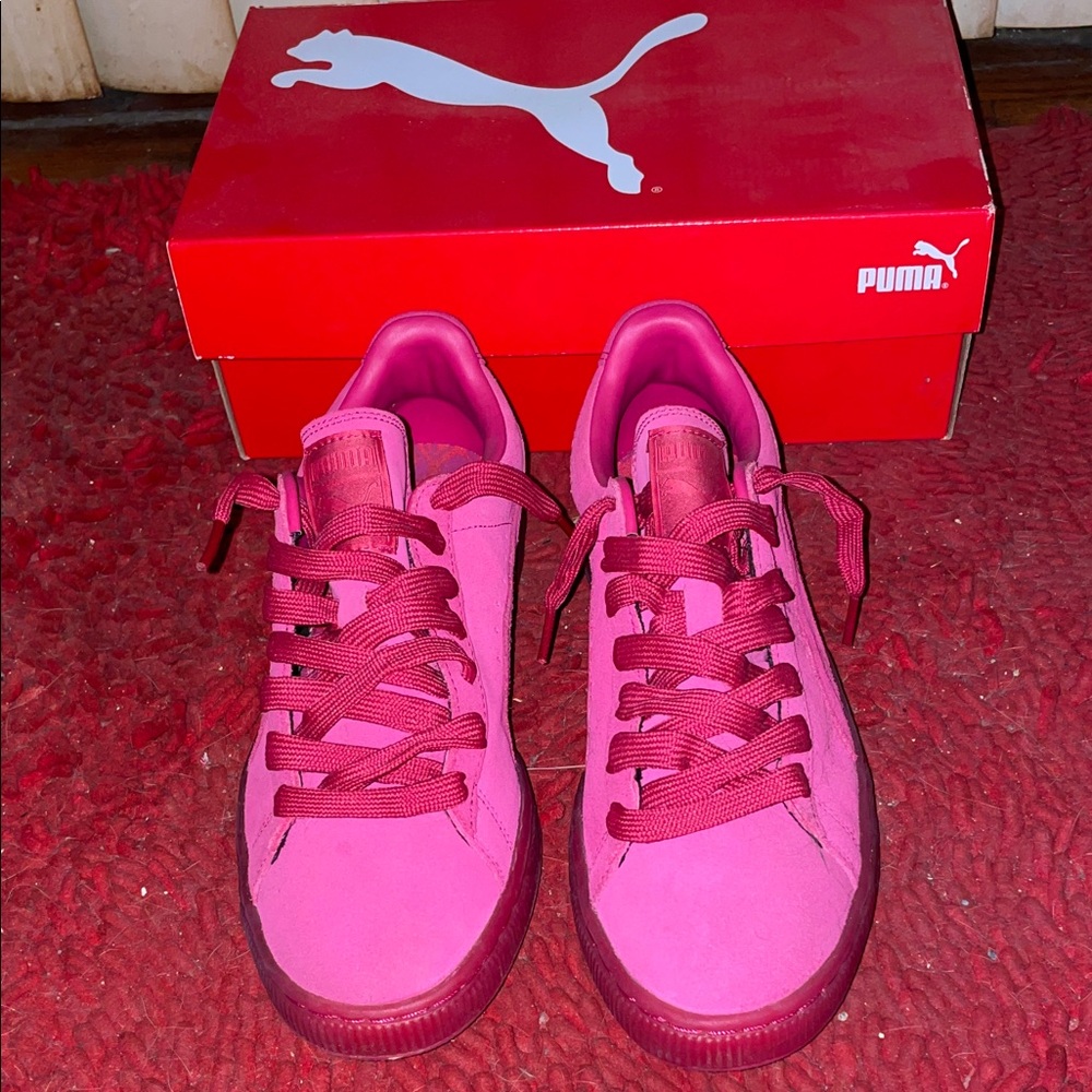 Puma Pink Sneakers Suede Classic Ice Mix rose red hibiscus